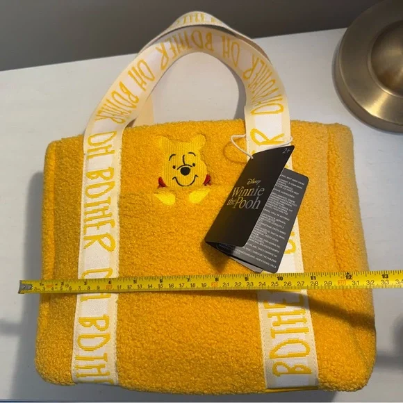 Disney Winnie the Pooh Yellow Fleece Kids Bagback